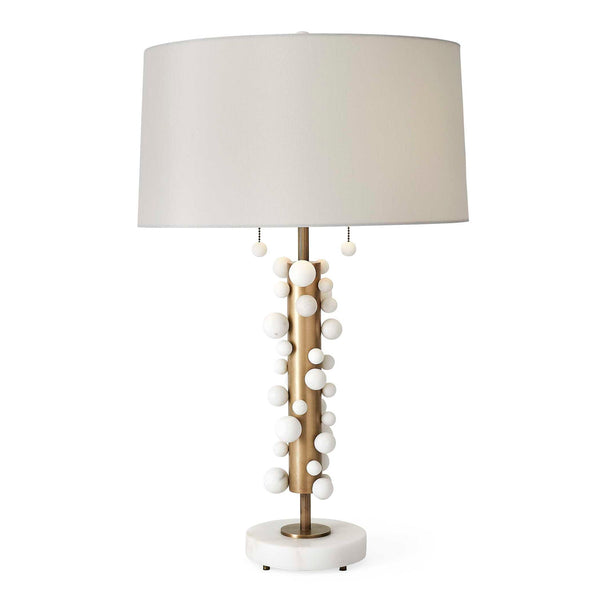 Atom - Table Lamp - Brass / White