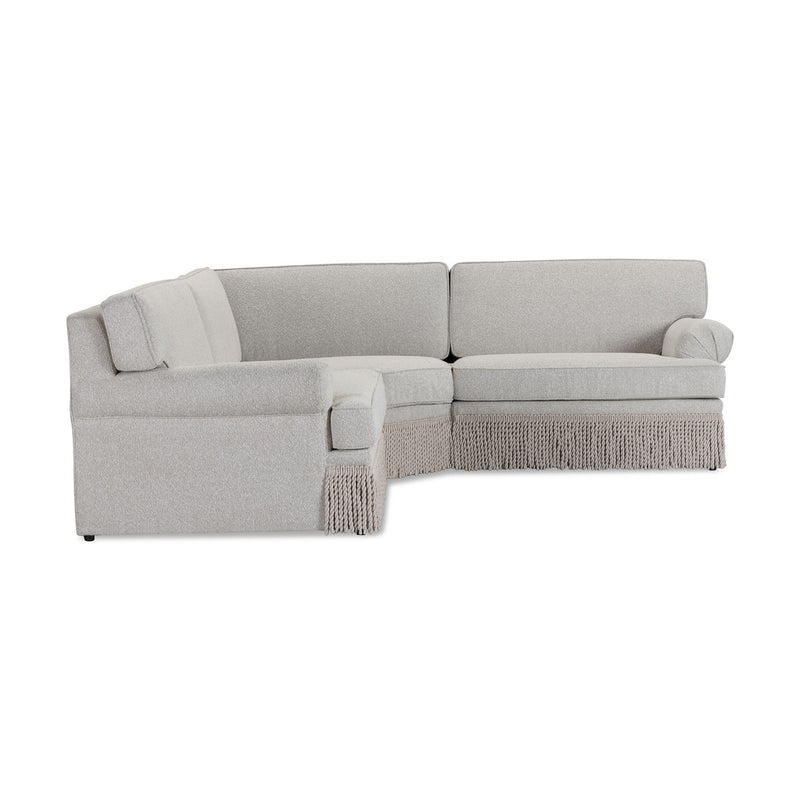 Yvette - 3-Piece Performance Boucle L-Sectional - Warm Gray - R&R Furniture Gallery (Fountain Valley, CA)