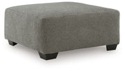 Clarington - Oversized Accent Ottoman - Greystone - R&R Furniture Gallery (Fountain Valley, CA)