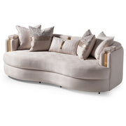 Carmela - Sofa - Almond / Gold - R&R Furniture Gallery (Fountain Valley, CA)