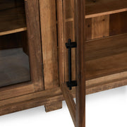 Zion - Wood 4 Door Cabinet - Natural - R&R Furniture Gallery (Fountain Valley, CA)