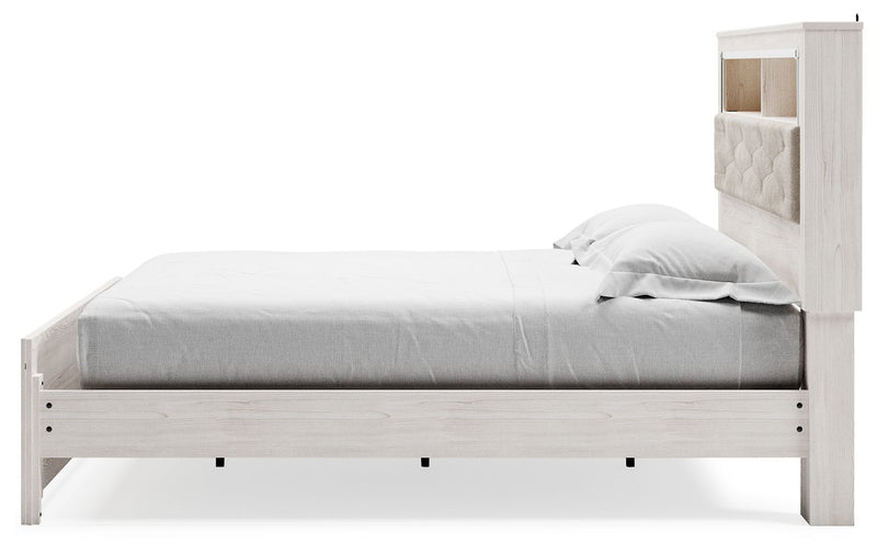 Altyra - King Bookcase Panel Bed - White - R&R Furniture Gallery (Fountain Valley, CA)