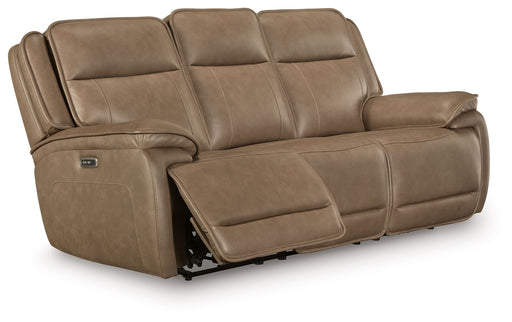 Glencroft - Power Reclining Sofa With Adjustable Headrest - Sahara - R&R Furniture Gallery (Fountain Valley, CA)