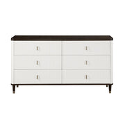 Carena - Dresser With Jewelry Tray - White & Brown - R&R Furniture Gallery (Fountain Valley, CA)