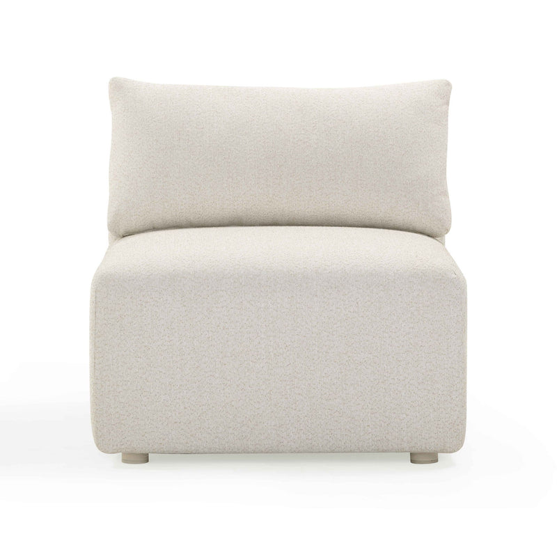 Hangover - Outdoor Modular Armless Chair - Cream - R&R Furniture Gallery (Fountain Valley, CA)