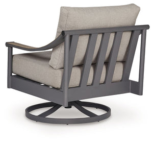 Ocean Beach - Swivel Lounge With Cushion - Gray - R&R Furniture Gallery (Fountain Valley, CA)