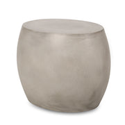 Outdoor oval-shaped side table by Noble House, featuring a sleek design suitable for patio or garden decor.