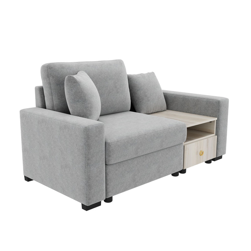 Modular Sofa Couch With Storage Armrest And Center Console - R&R Furniture Gallery (Fountain Valley, CA)