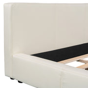 Stylish Upholstered Bed With Birch Wood Frame - R&R Furniture Gallery (Fountain Valley, CA)