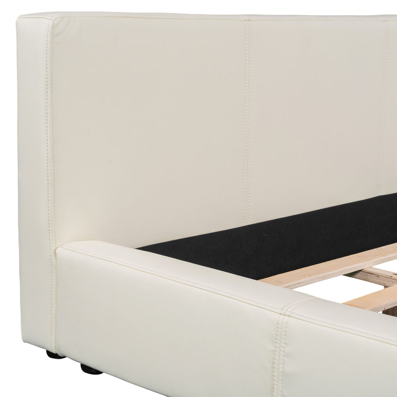 Stylish Upholstered Bed With Birch Wood Frame - R&R Furniture Gallery (Fountain Valley, CA)