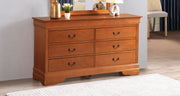 Elegant traditional storage dresser by Glory Furniture with multiple drawers and classic design, suitable for bedroom storage.
