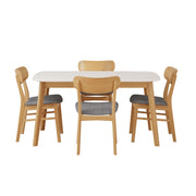 5 Piece Dining Set With Table And Upholstered Chairs - R&R Furniture Gallery (Fountain Valley, CA)