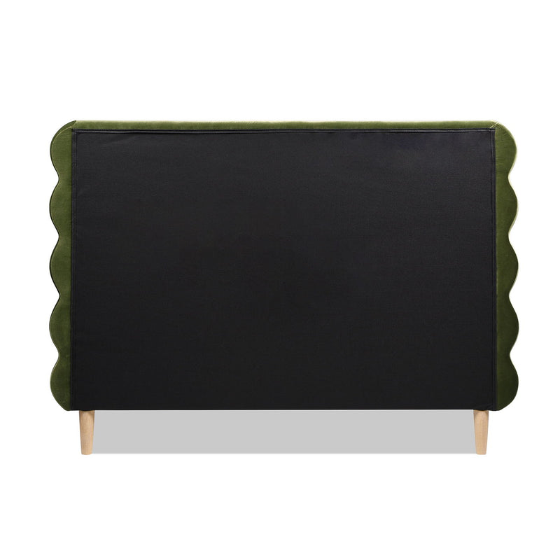 Stockholm - Modern Wavy Headboard Platform Bed - R&R Furniture Gallery (Fountain Valley, CA)