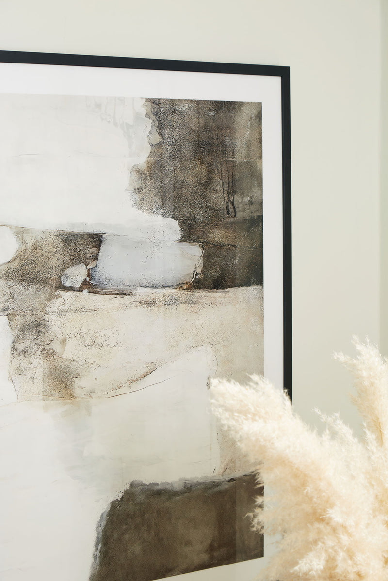 Aldricton - Wall Art - Brown / White - R&R Furniture Gallery (Fountain Valley, CA)