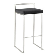 Lumi Source Fuji contemporary stackable barstool with sleek modern design, shown in a set of multiple stools
