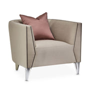 Linea - Matching Chair - Metallic / SilverMist - R&R Furniture Gallery (Fountain Valley, CA)