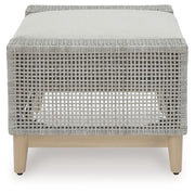 Seton Creek - Ottoman With Cushion - Gray - R&R Furniture Gallery (Fountain Valley, CA)