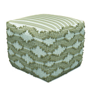 Rowan - Square Pouf Ottoman - Natural - R&R Furniture Gallery (Fountain Valley, CA)