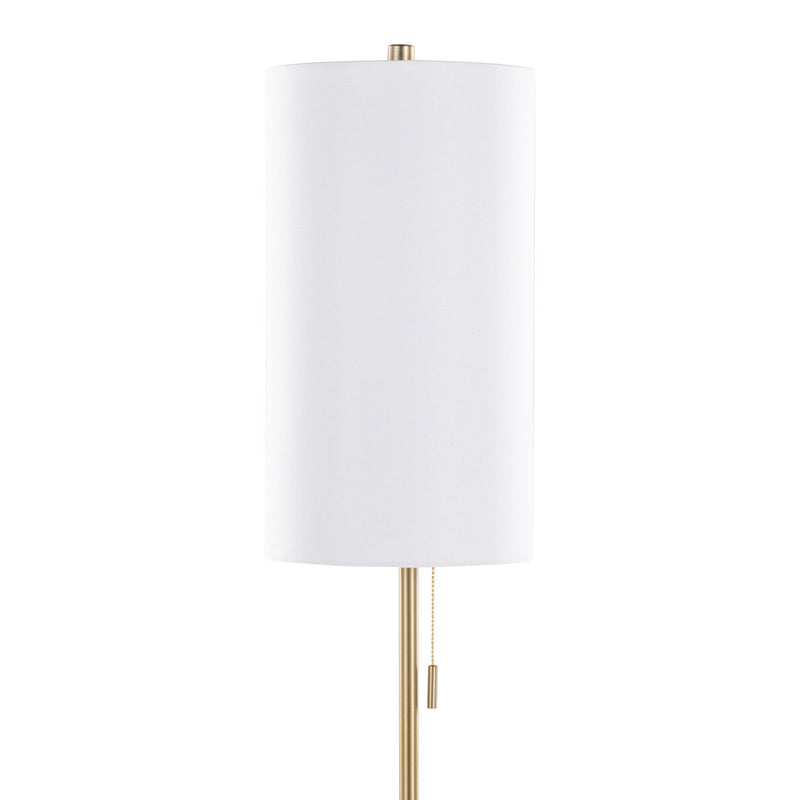 Lumi Source Bounty contemporary floor lamp with sleek design, tall stand, and modern aesthetic for stylish home lighting.