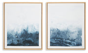 Holport - Wall Art Set (Set of 2) - Blue / White - R&R Furniture Gallery (Fountain Valley, CA)