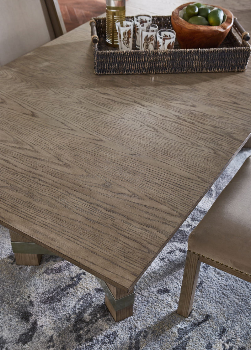 Chrestner - Rectangular Dining Room Table - Gray - R&R Furniture Gallery (Fountain Valley, CA)