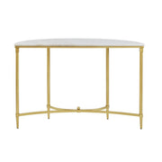 Bordeaux - Console Table - White / Gold - R&R Furniture Gallery (Fountain Valley, CA)