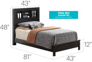 Bed With Transitional Design Stylish - R&R Furniture Gallery (Fountain Valley, CA)