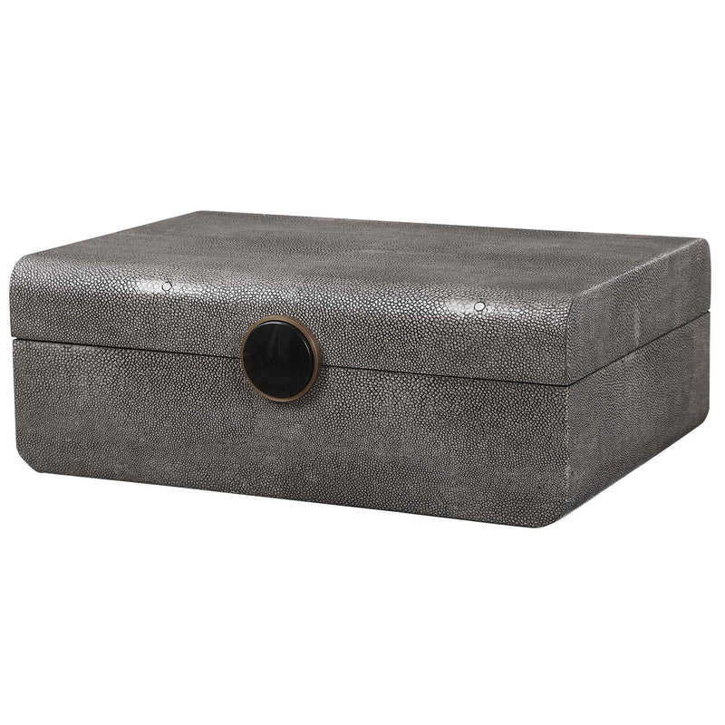 Lalique Art Deco box by Uttermost, featuring intricate glasswork and elegant design, suitable for decorative storage or display.