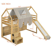 Loft Bed With House Shaped Frame And Tent - R&R Furniture Gallery (Fountain Valley, CA)