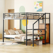 Bunk Bed With Lateral Storage Ladder And Wardrobe - R&R Furniture Gallery (Fountain Valley, CA)