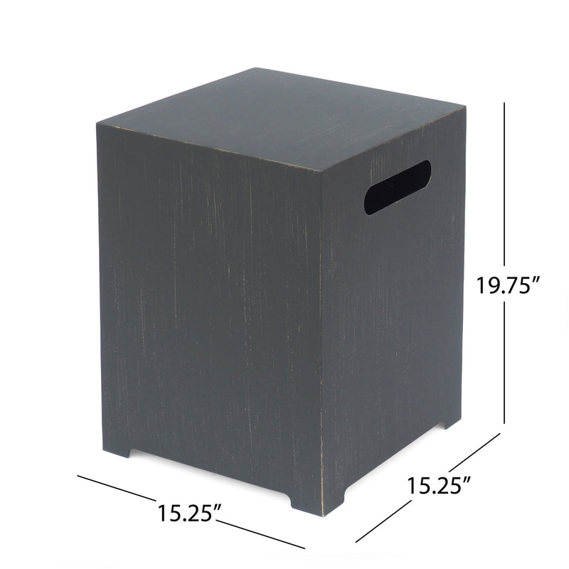 Modern Noble House tank holder side table with powder-coated frame and storage surface, ideal for living room or bedroom decor.