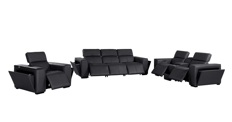 1224 - 7-Piece Modular Power Reclining Sofa, Loveseat & Chair Set In With 6 Power Recliners & Power Headrests