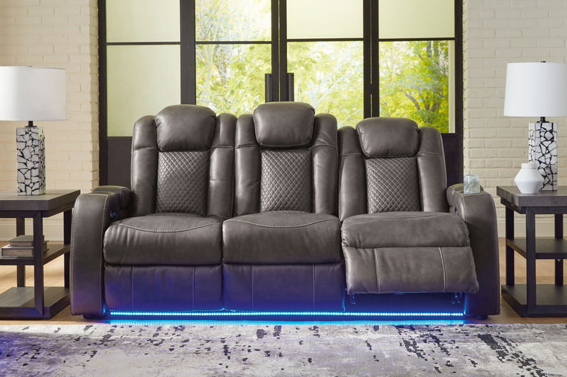 Fyne-dyme - Power Reclining Sofa With Adj Headrest - R&R Furniture Gallery (Fountain Valley, CA)