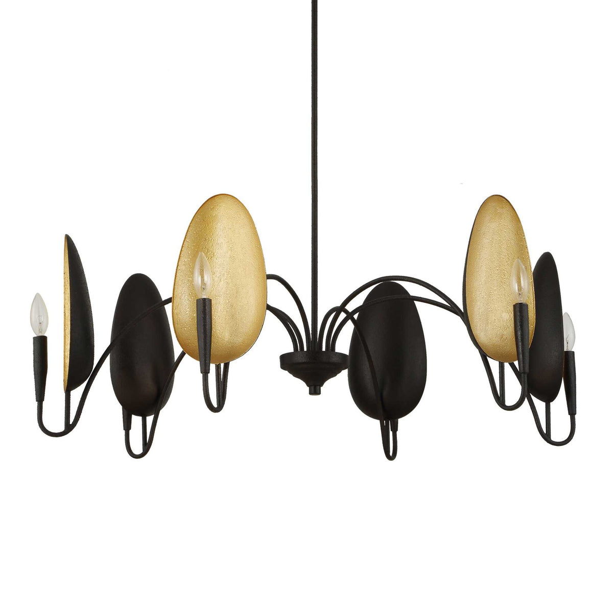 Warwick - 6 Light Chandelier - Matte Black
