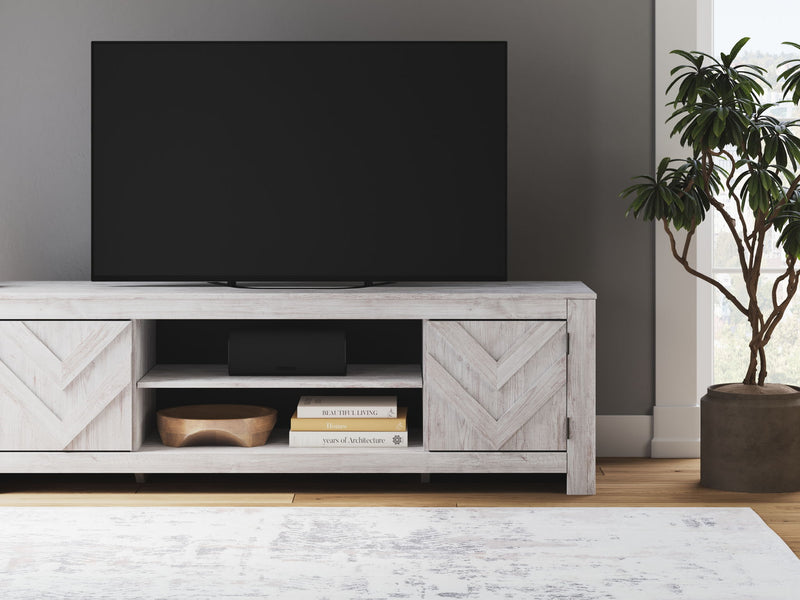 Cayboni - LG TV Stand With Fireplace Option - R&R Furniture Gallery (Fountain Valley, CA)