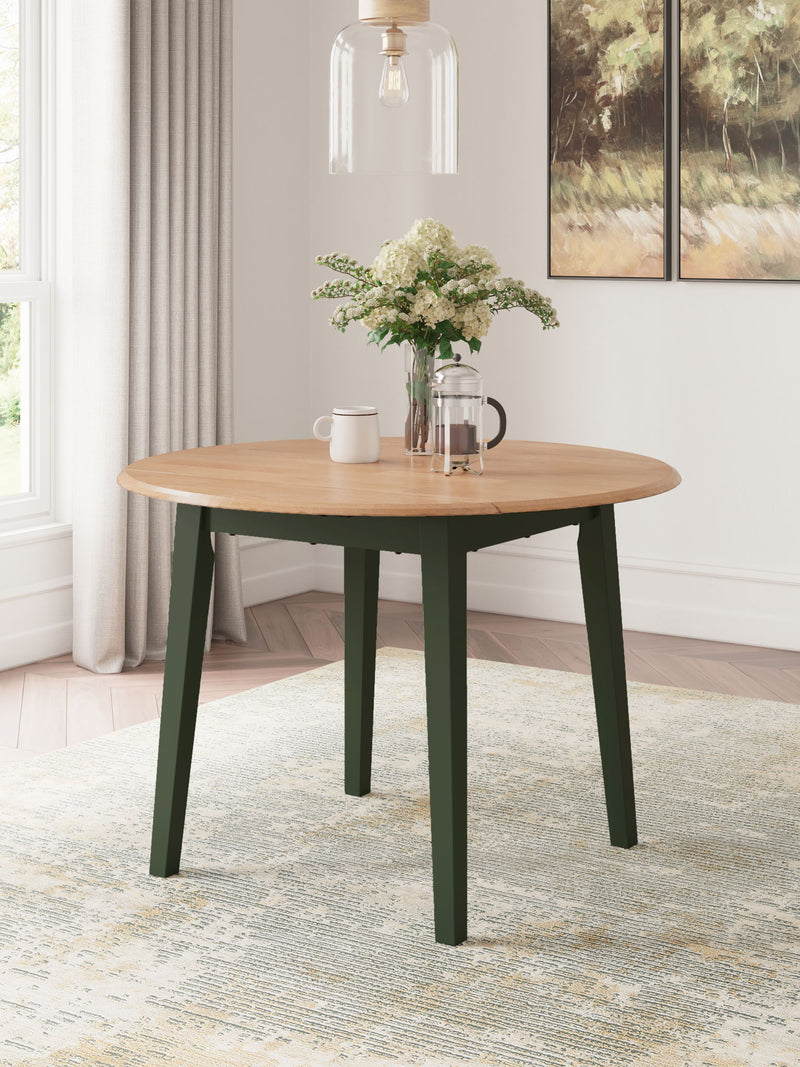 Gesthaven - Round Dining Room Drop Leaf Table - R&R Furniture Gallery (Fountain Valley, CA)