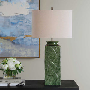 Table Lamp - Glossy Green