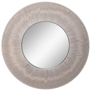 Round wall mirror with a sailor's knot design by Uttermost, featuring a nautical-inspired rope frame for coastal decor.