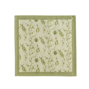 Set of four Dolce natural cotton napkins by TOV Furniture, showcasing soft, woven fabric with clean, neutral design.