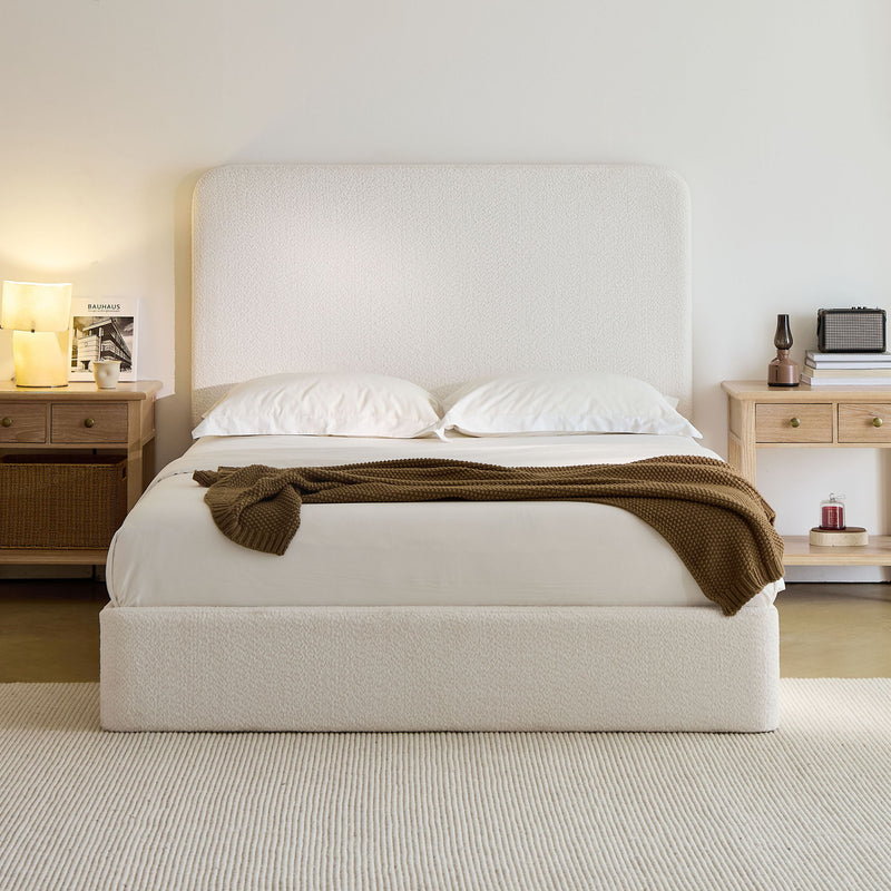 Canter - Tall Headboard Upholstered Bed - R&R Furniture Gallery (Fountain Valley, CA)
