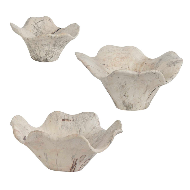 Set of three Uttermost Teo wall decor pieces featuring modern abstract designs for contemporary home wall decoration.