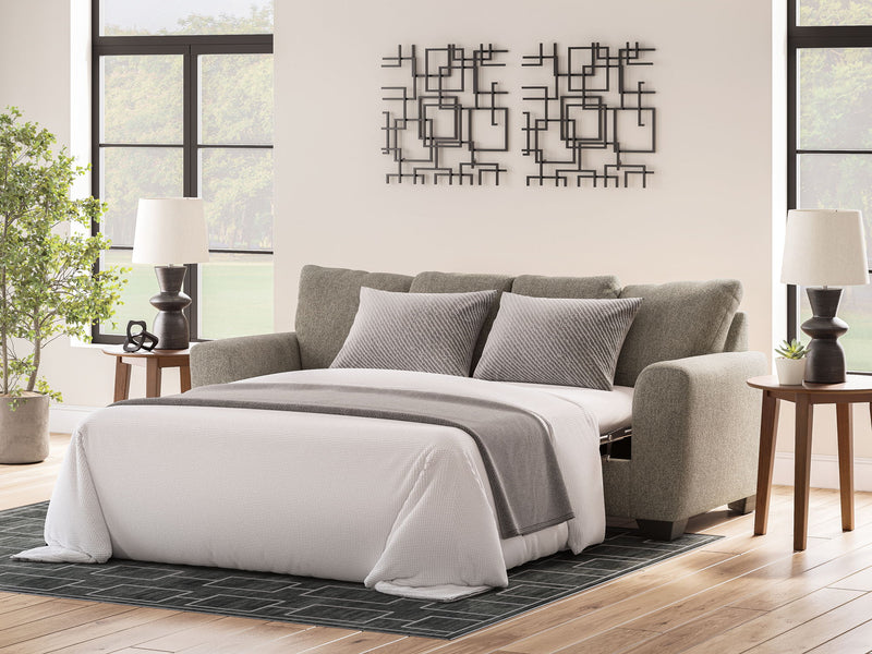 Triston-Peaks - Queen Sofa Sleeper - Suede - R&R Furniture Gallery (Fountain Valley, CA)