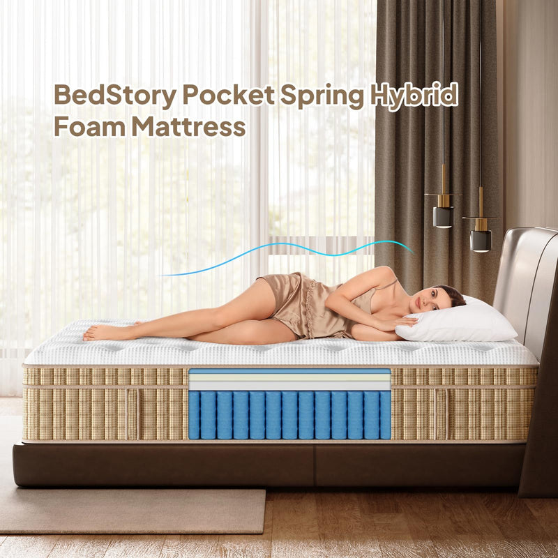 14" Hybrid Mattress With Innerspring & Gel Memory Foam - R&R Furniture Gallery (Fountain Valley, CA)