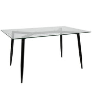 Lumi Source Clara Giovani 5-piece contemporary dining set featuring a modern table and matching chairs in a sleek design.