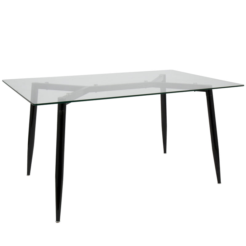 Lumi Source Clara Giovani 5-piece contemporary dining set featuring a modern table and matching chairs in a sleek design.