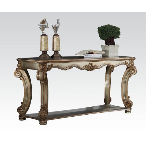 Vendome - 58" Sofa Table - Gold Patina - R&R Furniture Gallery (Fountain Valley, CA)