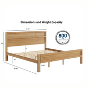 Ridgecrest Home Maddox panel bed with a wooden headboard and footboard in a modern bedroom setting