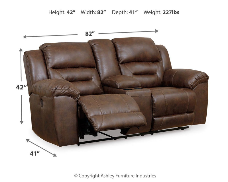 Stoneland - Power Reclining Loveseat - R&R Furniture Gallery (Fountain Valley, CA)