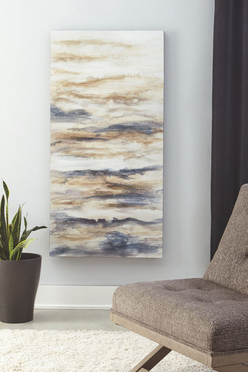 Joely - Wall Art - Blue / Tan - R&R Furniture Gallery (Fountain Valley, CA)