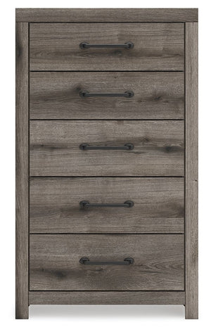 Graystorm - Five Drawer Chest - Brown Gray - R&R Furniture Gallery (Fountain Valley, CA)